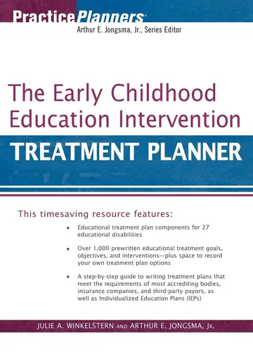 Cover of The Early Childhood Education Intervention Treatment Planner
