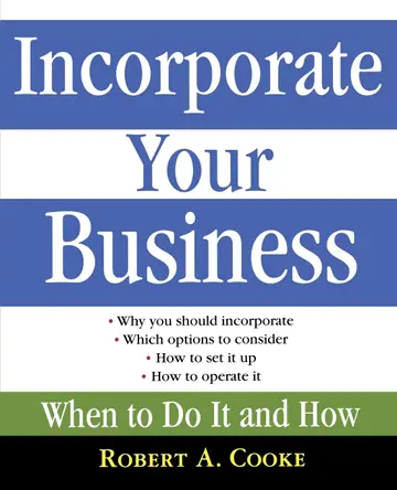 Cover of Incorporate Your Business