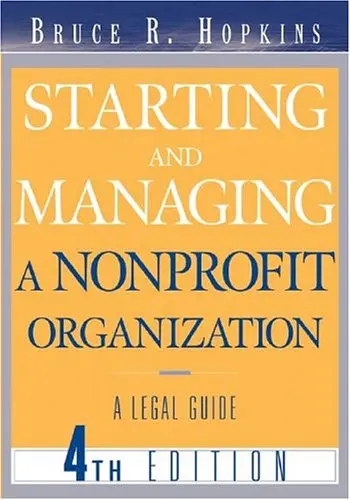 Cover of Starting and Managing a Nonprofit Organization