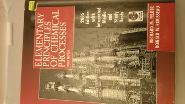 Cover of Elementary Principles of Chemical Processes