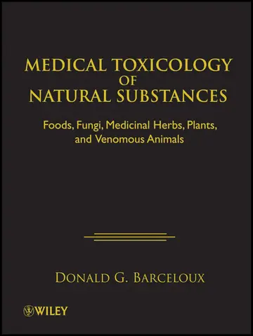 Cover of Medical Toxicology of Natural Substances