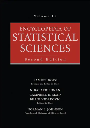 Cover of Encyclopedia of Statistical Sciences, Volume 15