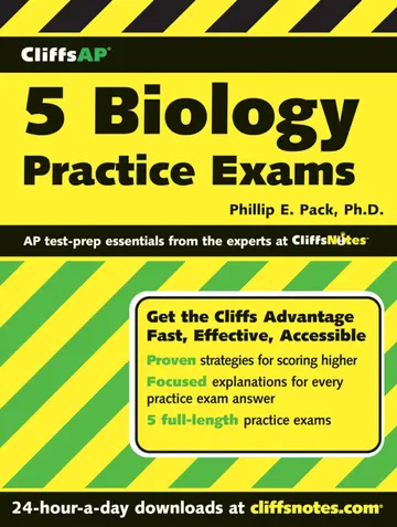 Cover of CliffsAP 5 Biology Practice Exams