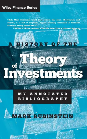 Cover of A History of the Theory of Investments