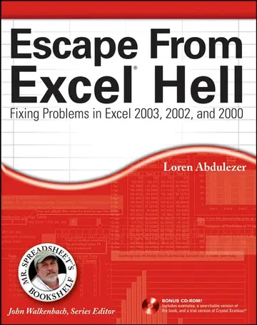 Cover of Escape from Excel® Hell