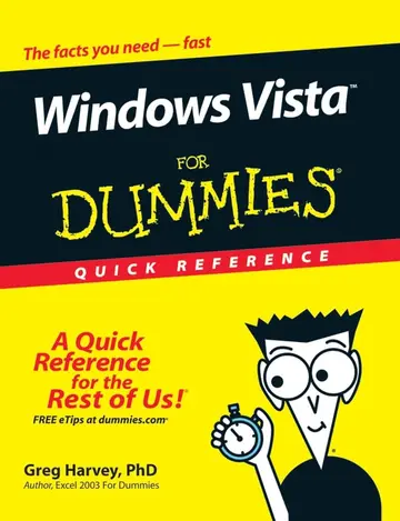 Cover of Windows VistaTM for Dummies® Quick Reference