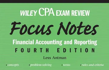 Cover of Wiley CPA Examination Review Focus Notes