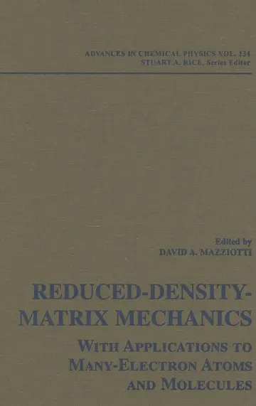Cover of Reduced-Density-Matrix Mechanics
