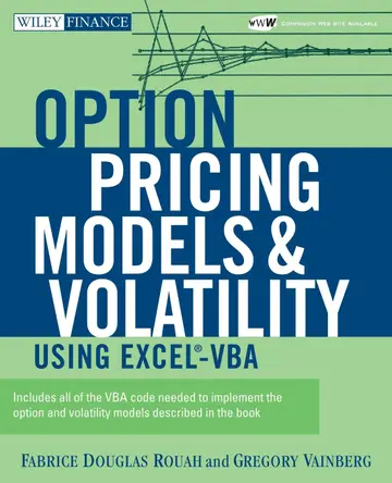 Cover of Option Pricing Models and Volatility Using Excel-vba