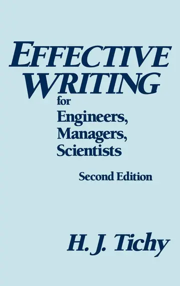 Cover of Effective Writing for Engineers, Managers, Scientists