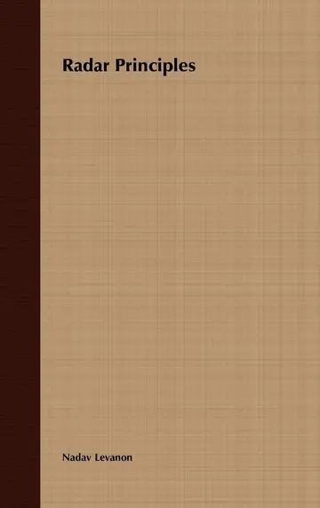 Cover of Radar Principles