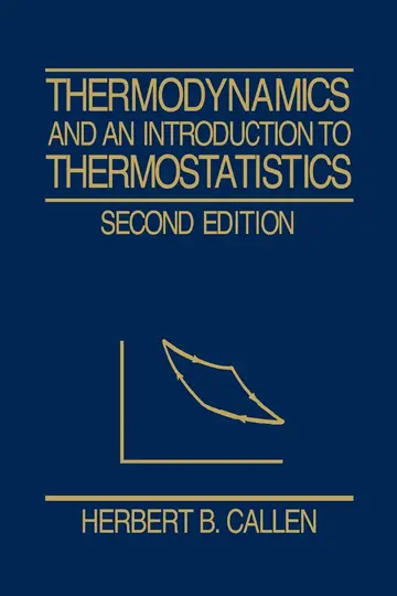Cover of Thermodynamics and an Introduction to Thermostatistics 2e