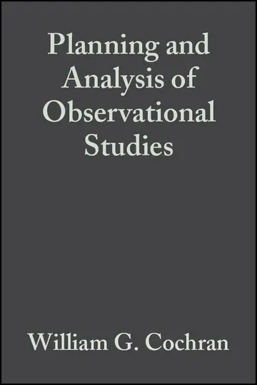 Cover of Planning and Analysis of Observational Studies