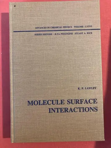 Cover of Molecule Surface Interactions