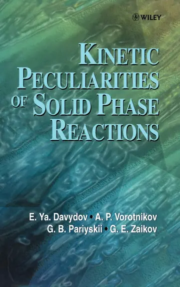 Cover of Kinetic Peculiarities of Solid Phase Reactions