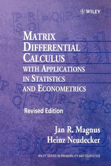 Cover of Matrix Differential Calculus with Applications in Statistics & Econometrics Rev