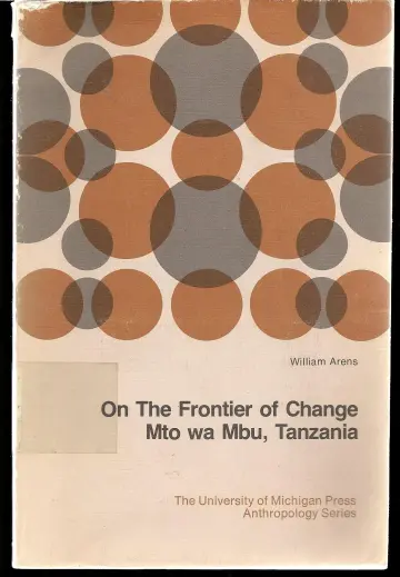 Cover of On the frontier of change Mto Wa Mbu, Tanzania