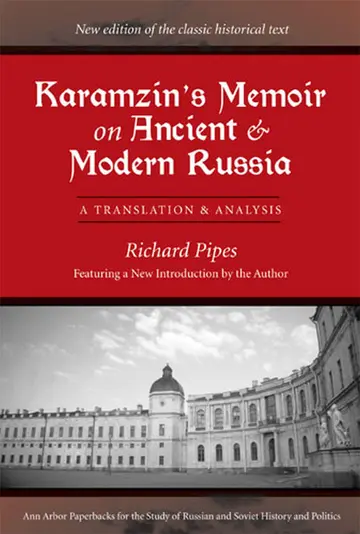 Cover of Karamzin's Memoir on Ancient and Modern Russia