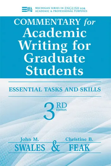 Cover of Commentary for Academic Writing for Graduate Students