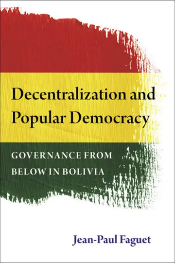 Cover of Decentralization and Popular Democracy