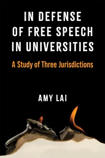 Cover of In Defense of Free Speech in Universities