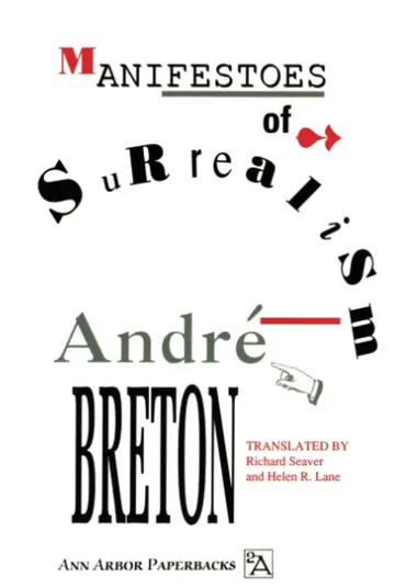 Cover of Manifestoes of Surrealism