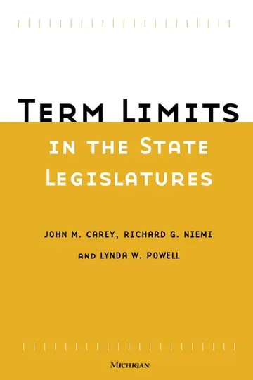 Cover of Term Limits in State Legislatures