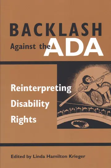 Cover of Backlash Against the ADA