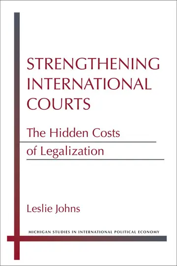Cover of Strengthening International Courts