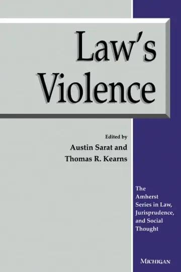 Cover of Law's Violence