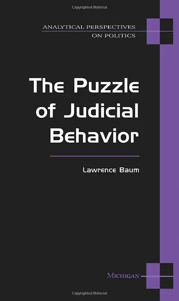 Cover of The Puzzle of Judicial Behavior