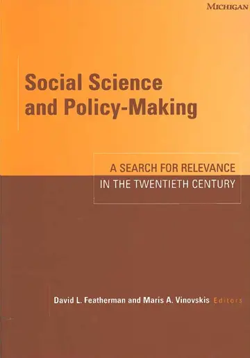 Cover of Social Science and Policy-Making