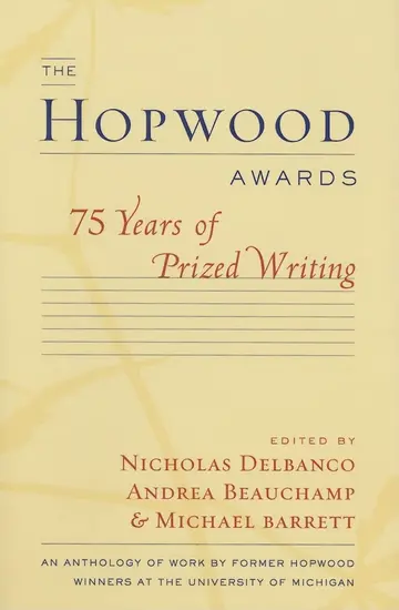 Cover of The Hopwood Awards