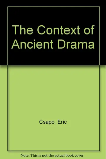 Cover of The Context of Ancient Drama