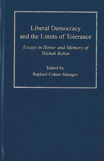 Cover of Liberal Democracy and the Limits of Tolerance