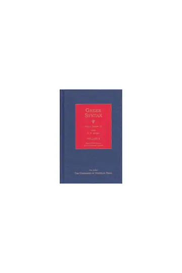 Cover of Greek Syntax