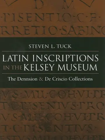 Cover of Latin Inscriptions in the Kelsey Museum