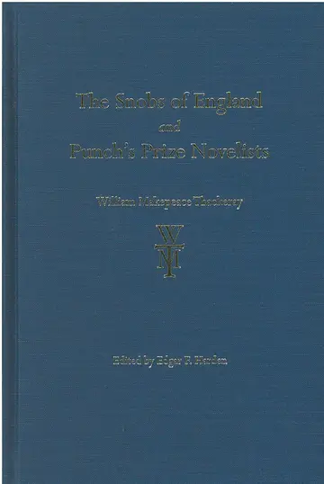 Cover of The Snobs of England and Punch's Prize Novelists