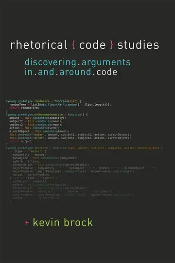 Cover of Rhetorical Code Studies