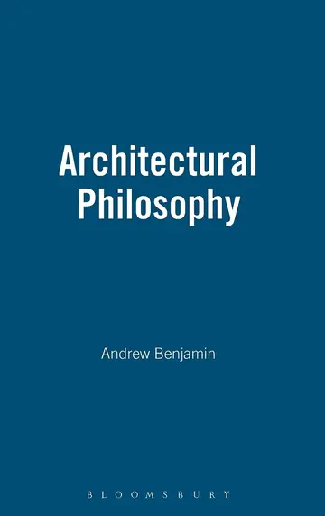 Cover of Architectural Philosophy