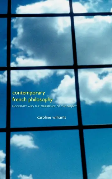 Cover of Contemporary French Philosophy
