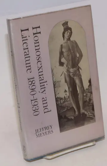 Cover of Homosexuality and Literature, 1890-1930