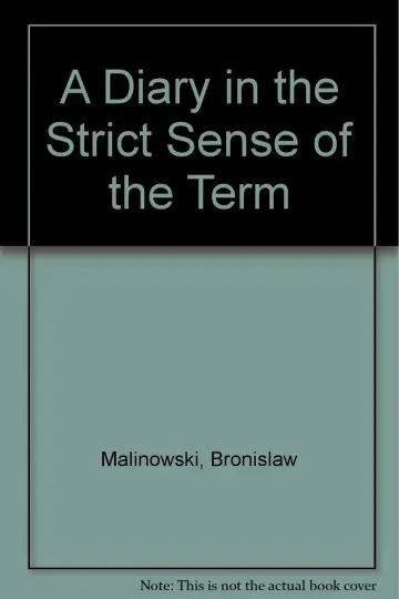 Cover of A Diary in the Strict Sense of the Term