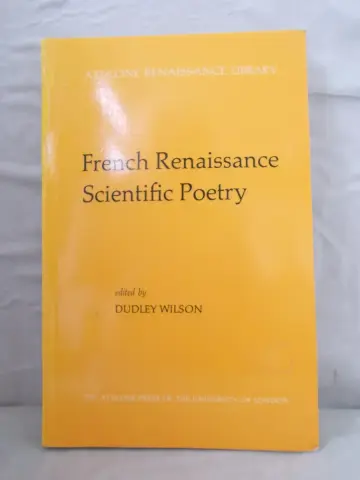 Cover of French Renaissance Scientific Poetry