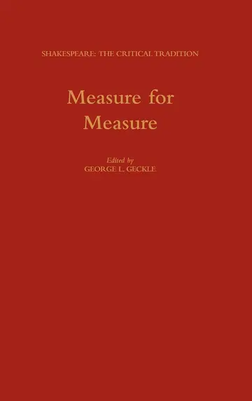 Cover of "Measure for Measure"