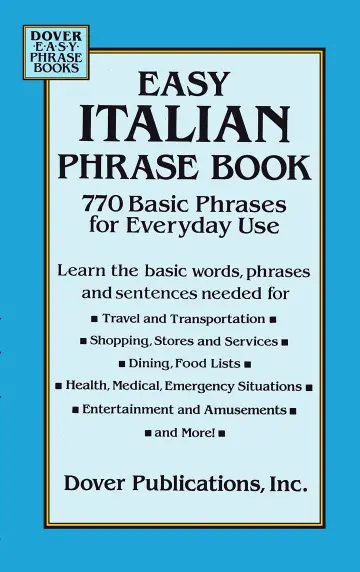 Cover of Easy Italian Phrase Book