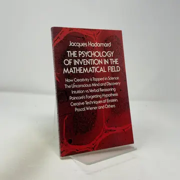 Cover of The Psychology of Invention in the Mathematical Field