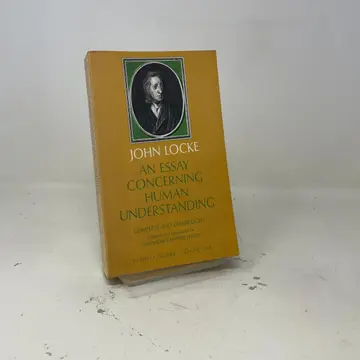 Cover of An Essay Concerning Human Understanding