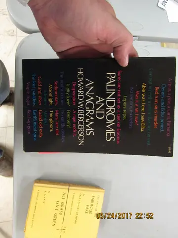 Cover of Palindromes and Anagrams