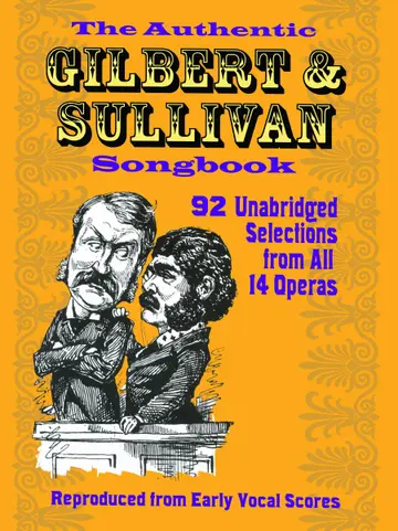 Cover of Authentic Gilbert and Sullivan Songbook